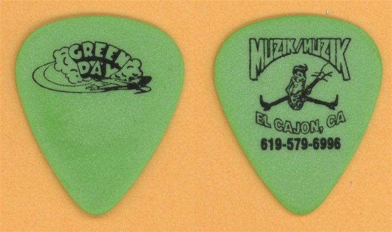 Green Day Billie Joe Armstrong Vintage Guitar Pick - 1994 Dookie Tour