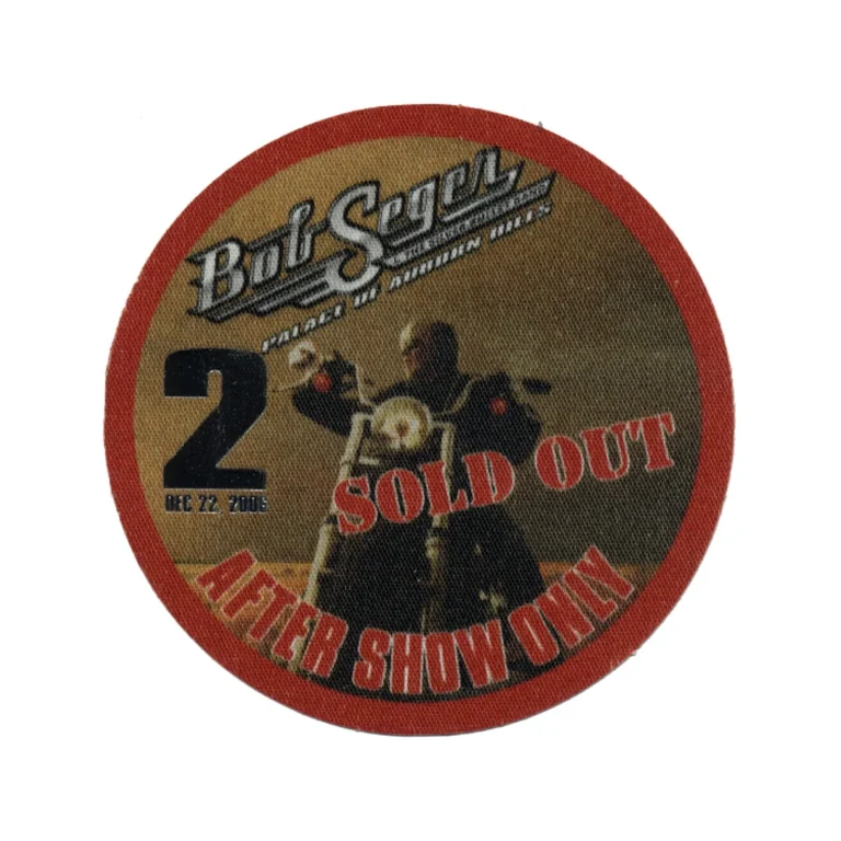 Bob Seger 2006 Face the Promise Concert Tour After Show Backstage Pass