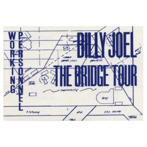Billy Joel 1986 The Bridge Concert Tour Working Backstage Pass