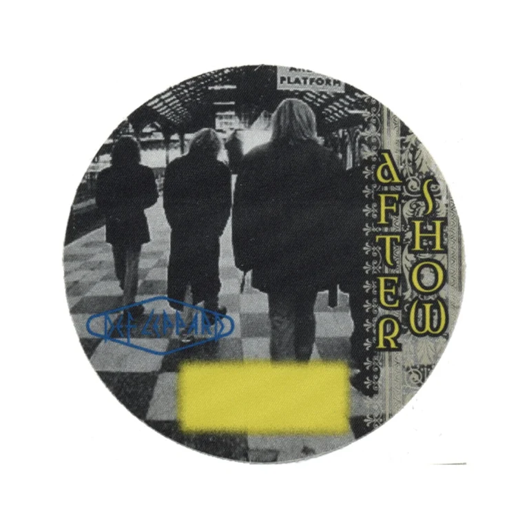 Def Leppard 1996 Slang Concert Tour After Show Backstage Pass