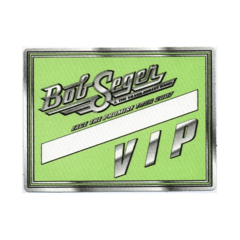 Bob Seger 2007 Face the Promise Concert Tour VIP Backstage Pass