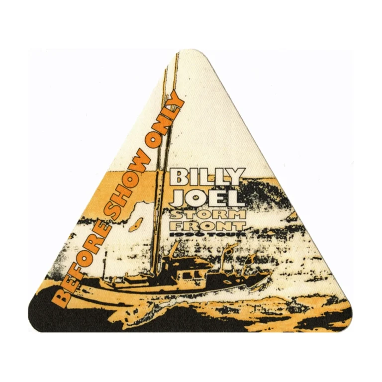Billy Joel 1990 Storm Front Concert Tour Before Show Backstage Pass