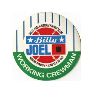 Billy Joel 1990 Storm Front Concert Tour Working Backstage Pass
