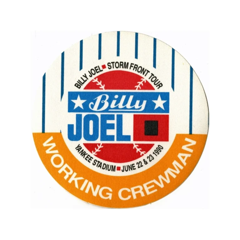 Billy Joel 1990 Storm Front Concert Tour Working Backstage Pass