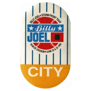 Billy Joel 1990 Storm Front Concert Tour City Backstage Pass