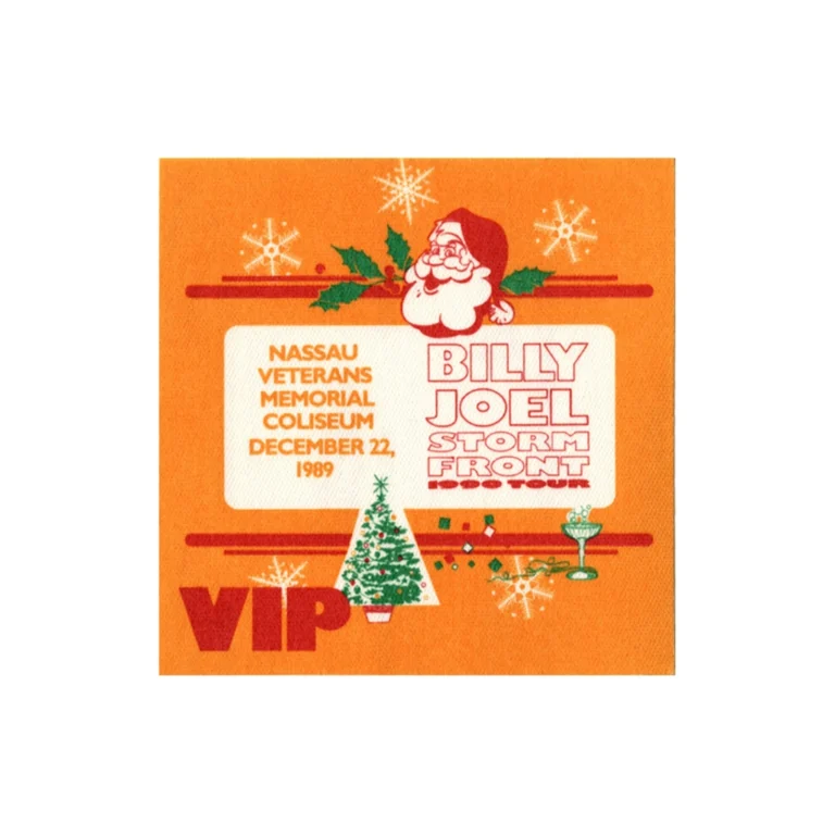 Billy Joel 1989 Storm Front Concert Tour VIP Backstage Pass