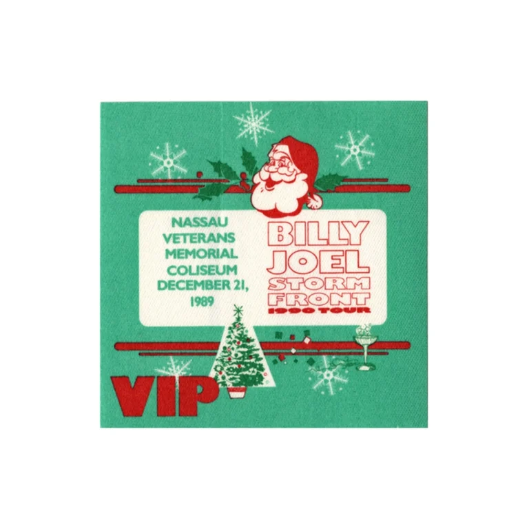 Billy Joel 1989 Storm Front Concert Tour VIP Backstage Pass