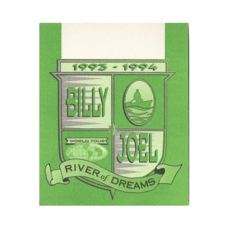Billy Joel 1993 River of Dreams Concert Tour Backstage Pass