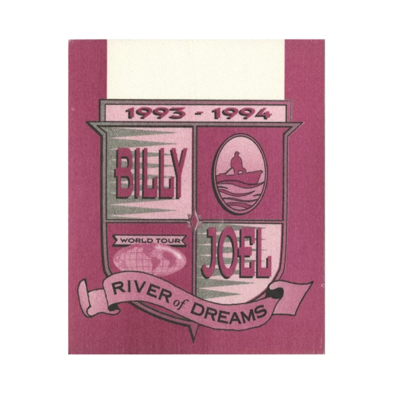 Billy Joel 1993 River of Dreams Concert Tour Backstage Pass