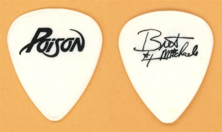 Poison Bret Michaels Vintage Guitar Pick - 1988 Open Up and Say Ahh! Tour