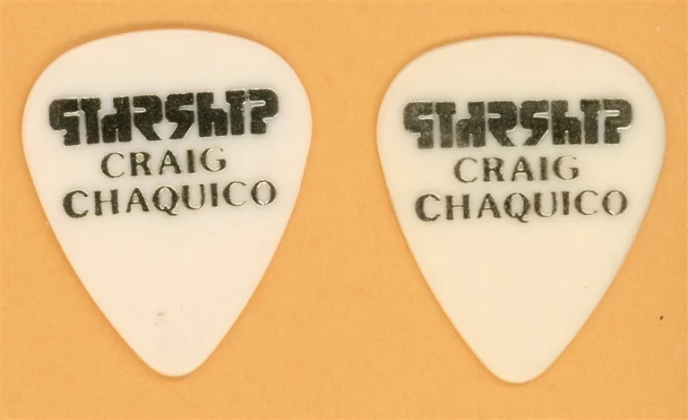 Starship Craig Chaquico Vintage Guitar Pick - 1989 Love Among the Cannibals Tour