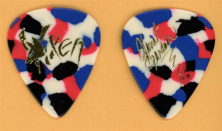 Vixen Janet Gardner Vintage Guitar Pick - 1989 Rev It Up Tour