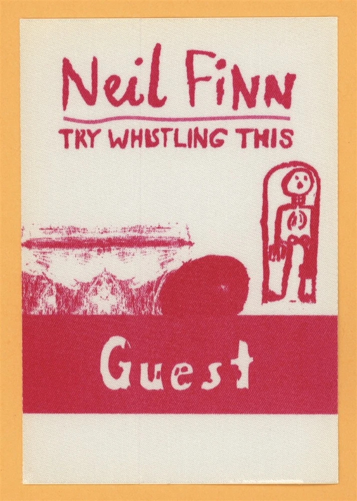 Neil Finn 1998 Crowded House Try Whistling This Tour GUEST Backstage Pass