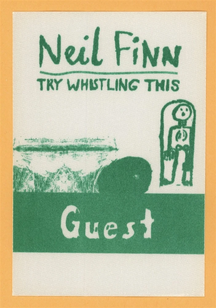 Neil Finn 1998 Crowded House Try Whistling This Tour GUEST Backstage Pass