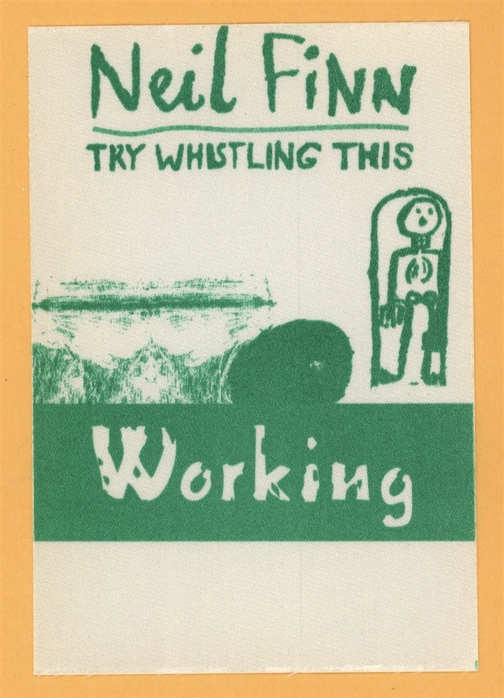 Neil Finn 1998 Crowded House Try Whistling This Tour WORKING Backstage Pass