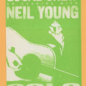 Neil Young 1999 Solo Concert Tour Backstage Pass