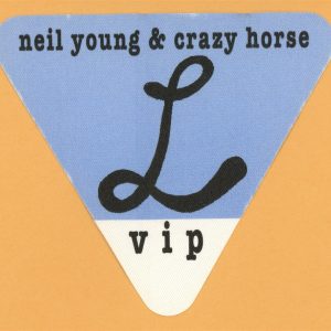 Neil Young 2003 w/ Crazy Horse Concert Tour VIP Backstage Pass