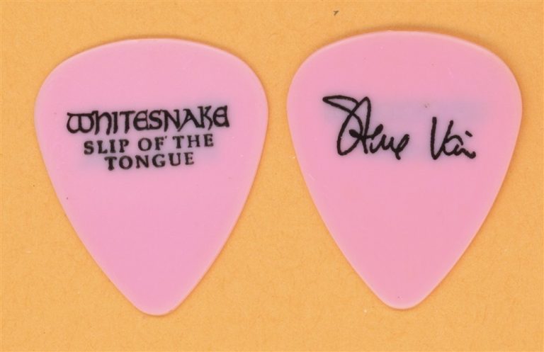 Whitesnake Steve Vai Vintage Guitar Pick - 1989 Slip of the Tongue Tour