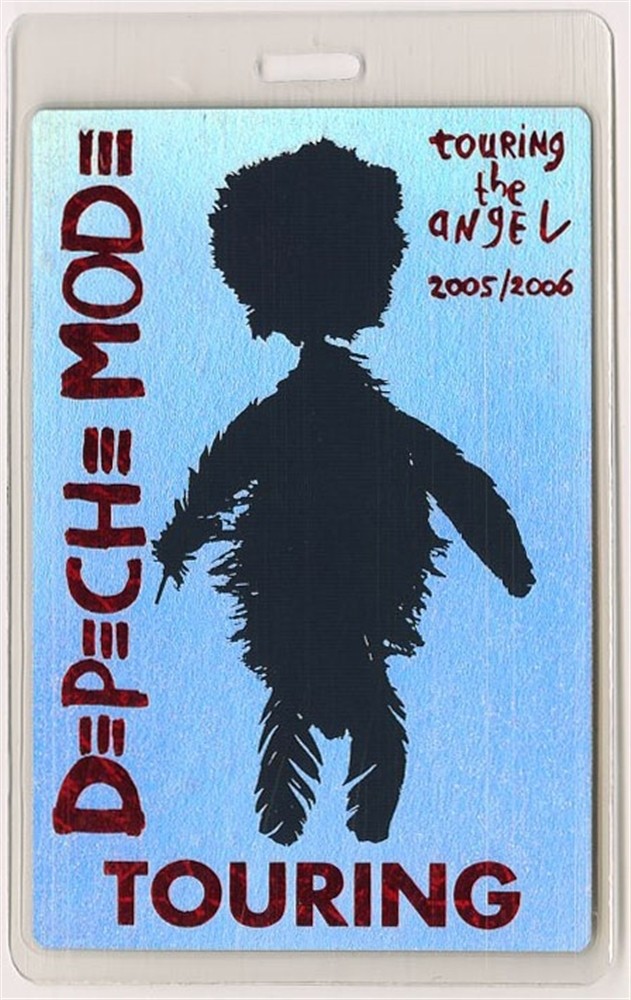 Depeche Mode 2005 Playing the Angel Concert Tour Foil Laminated Backstage Pass