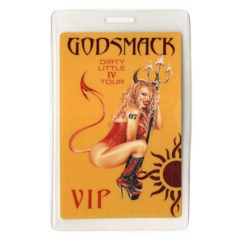 Godsmack 2007 IV Concert Tour Jenna Jameson VIP Laminated Backstage Pass