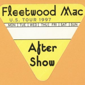 Fleetwood Mac 1997 The Dance Concert Tour AFTER SHOW Backstage Pass