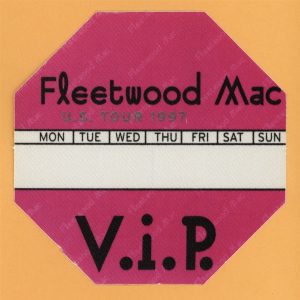Fleetwood Mac 1997 The Dance Concert Tour VIP Backstage Pass