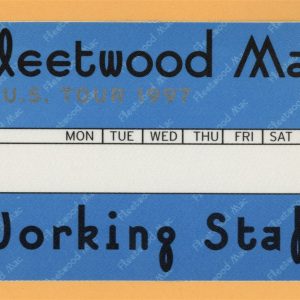 Fleetwood Mac 1997 The Dance Concert Tour WORKING Backstage Pass
