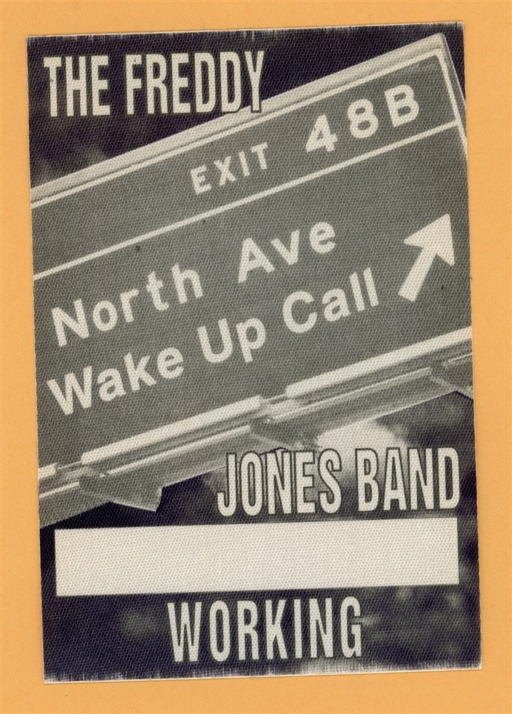 Freddy Jones Band 1995 North Ave Wake Up Call Concert Tour Backstage Pass