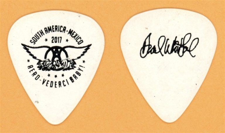 Aerosmith Brad Whitford Vintage Guitar Pick - 2017 Europe Tour