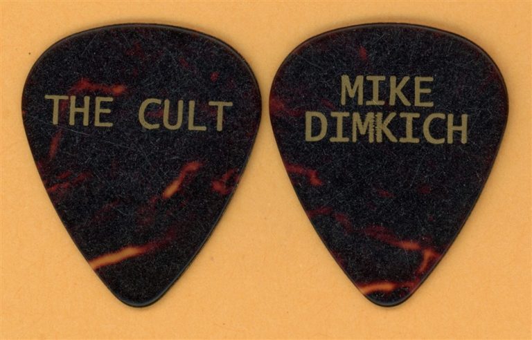 The Cult Mike Dimkich Vintage Tour Guitar Pick - 2010 Love Live Tour