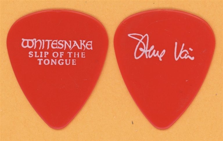 Whitesnake Steve Vai Vintage Guitar Pick - 1990 Slip of the Tongue Tour