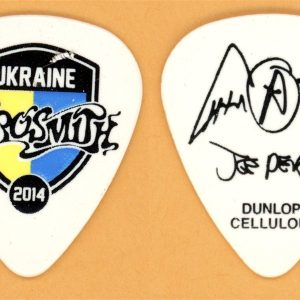 Aerosmith Joe Perry Ukraine Vintage Guitar Pick - 2014 Global Warming Tour