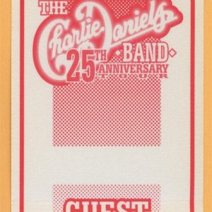 Charlie Daniels Band 1995 25th Anniversary Concert Tour GUEST Backstage Pass
