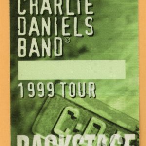 Charlie Daniels Band 1999 Concert Tour Backstage Pass