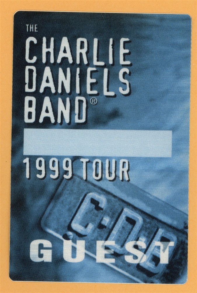 Charlie Daniels Band 1999 Concert Tour GUEST Backstage Pass
