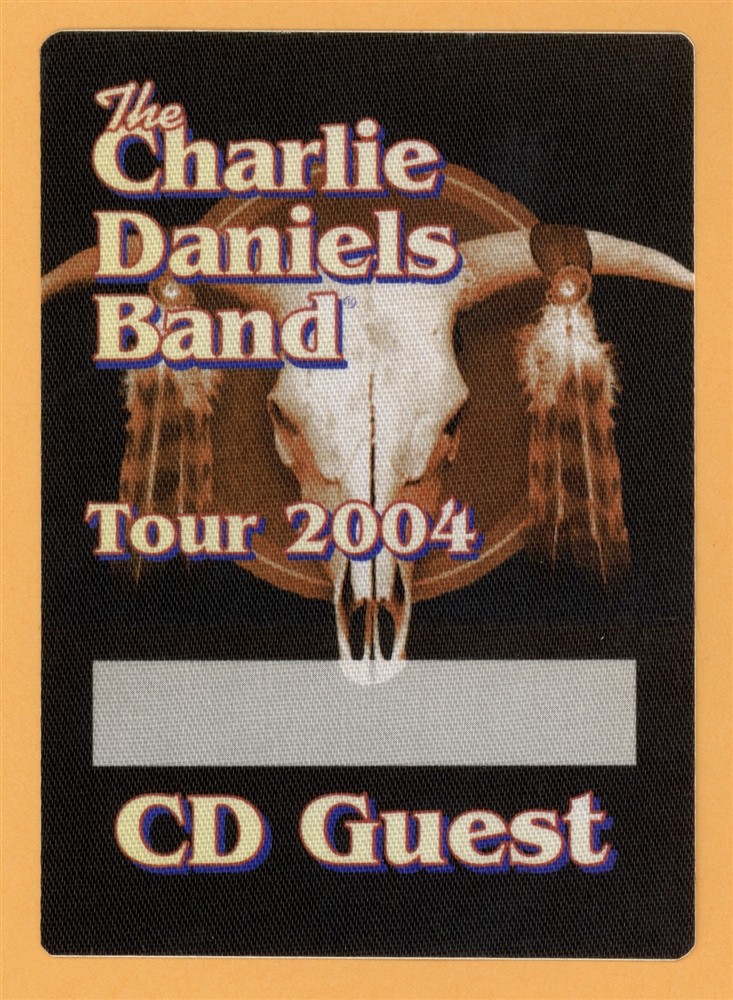 Charlie Daniels Band 2004 Concert Tour GUEST Backstage Pass
