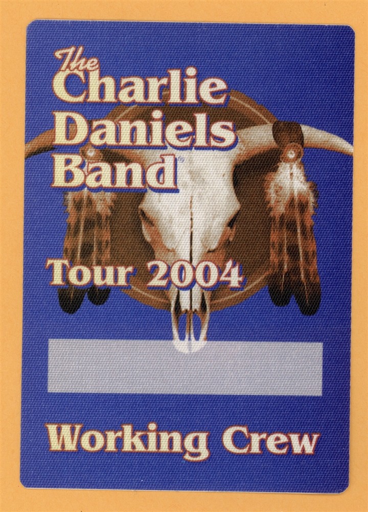 Charlie Daniels Band 2004 Concert Tour WORKING Backstage Pass