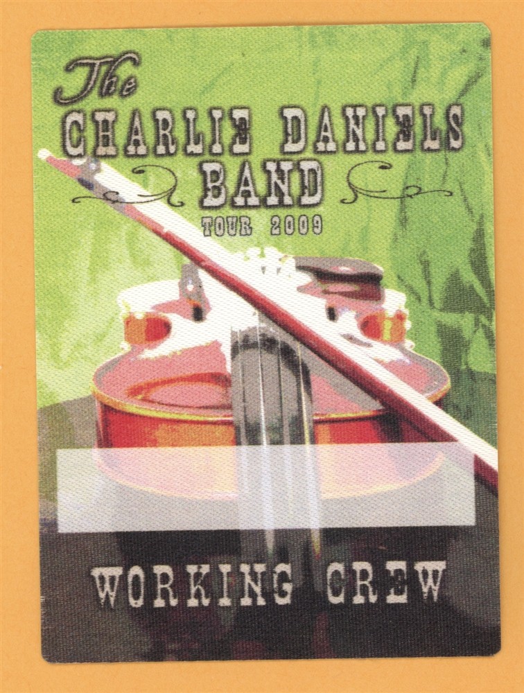 Charlie Daniels Band 2009 Concert Tour WORKING Backstage Pass