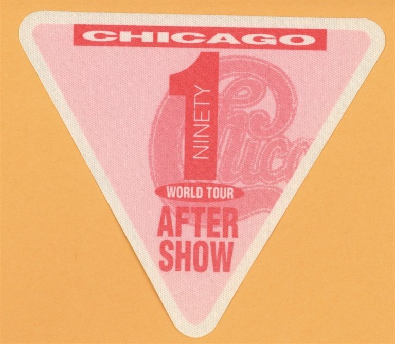 Chicago 1991 Ninety 1 Concert Tour AFTER SHOW Backstage Pass
