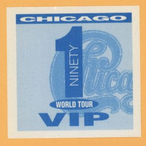 Chicago 1991 Ninety 1 Concert Tour VIP Backstage Pass