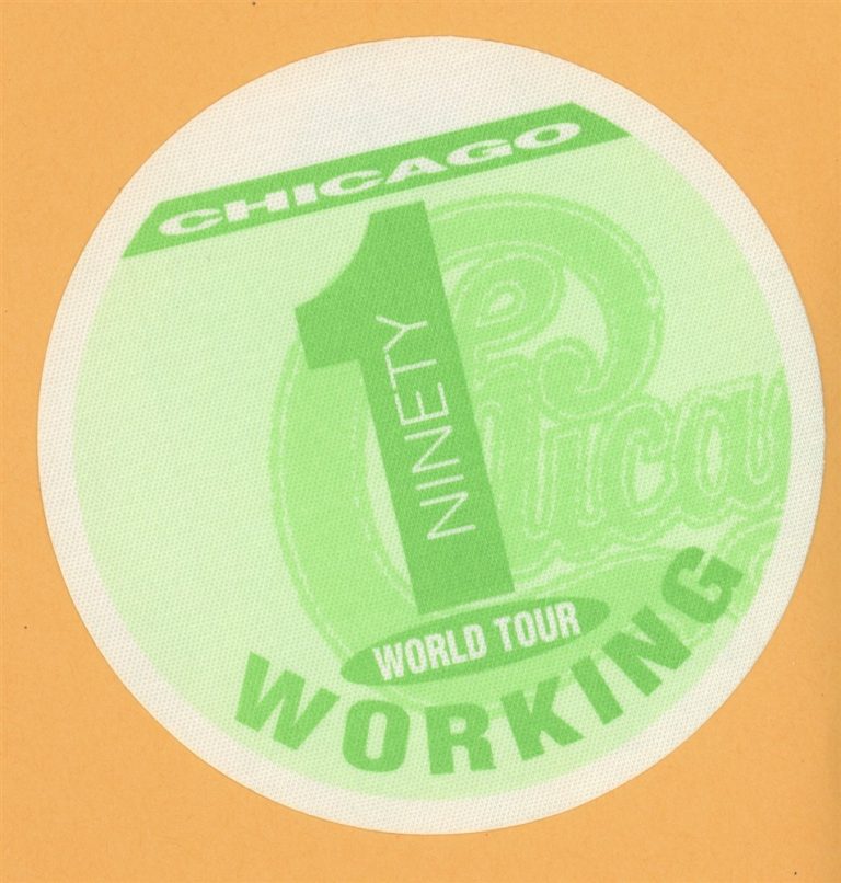 Chicago 1991 Ninety 1 Concert Tour WORKING Backstage Pass