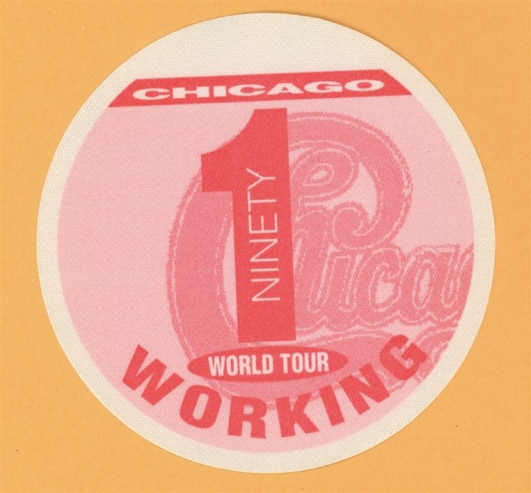 Chicago 1991 Ninety 1 Concert Tour WORKING Backstage Pass