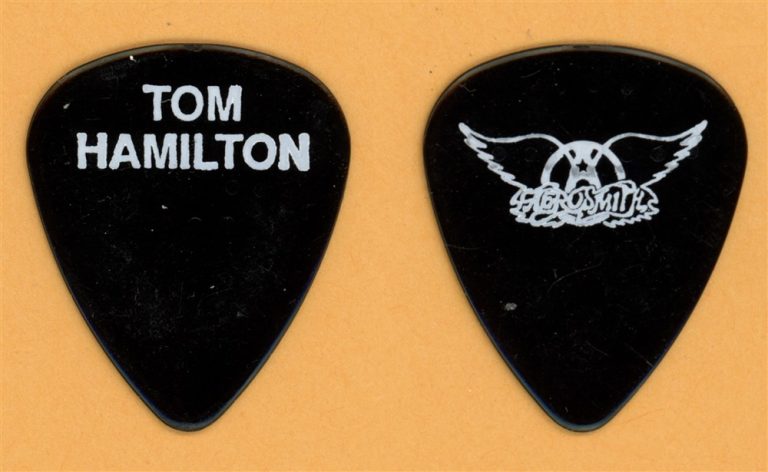 Aerosmith Tom Hamilton Vintage Guitar Pick - 1989 Pump Tour