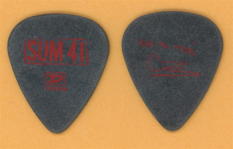 Sum 41 Cone McCaslin Bad to the Cone Vintage Guitar Pick - 2005 Tour