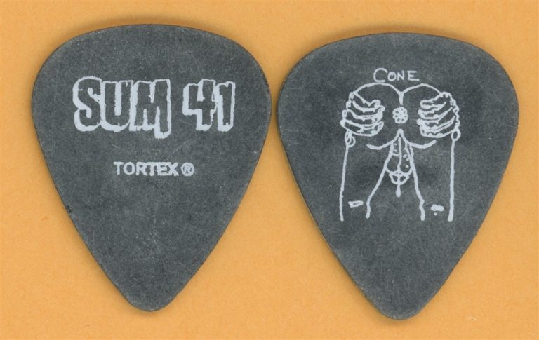Sum 41 Cone McCaslin Vintage Guitar Pick - 2003 Does This Look Infected Tour