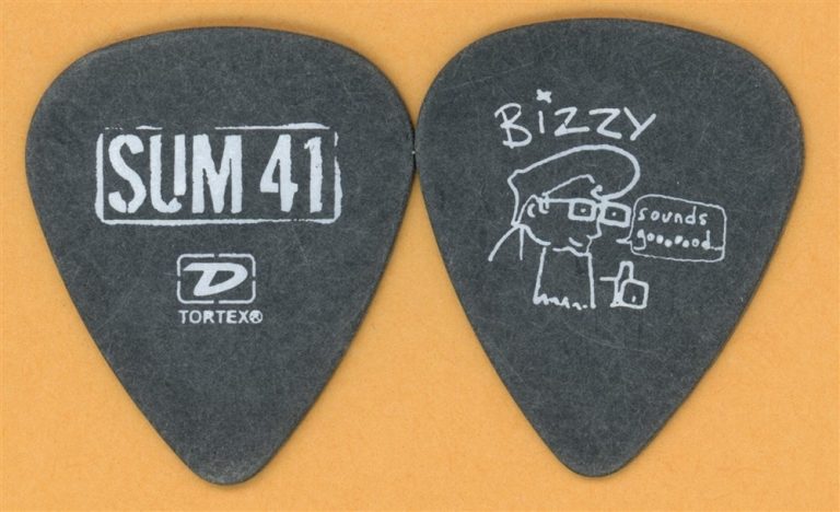 Sum 41 Deryck Whibley Vintage Guitar Pick - 2005 Tour