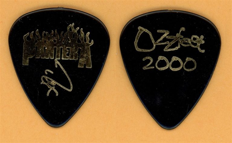 Pantera Rex Brown Vintage Guitar Pick - 2000 Ozzfest Tour