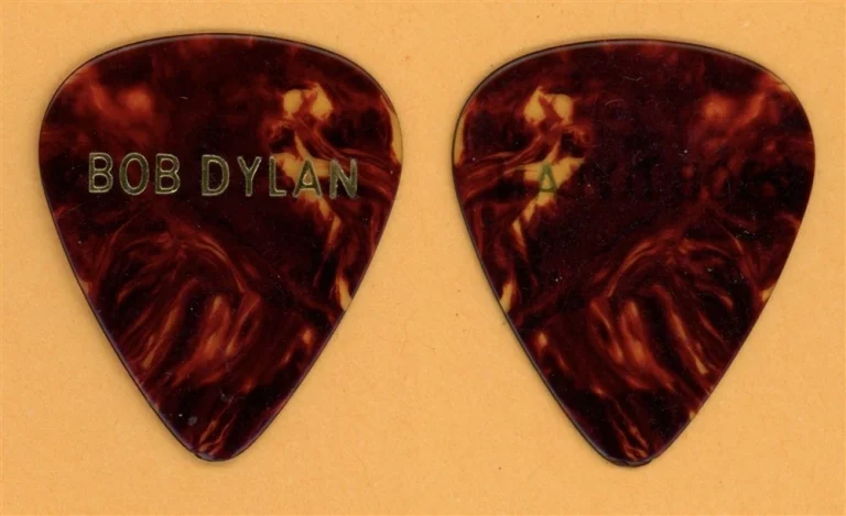 Bob Dylan Vintage Guitar Pick - 1989 Under The Red Sky Tour