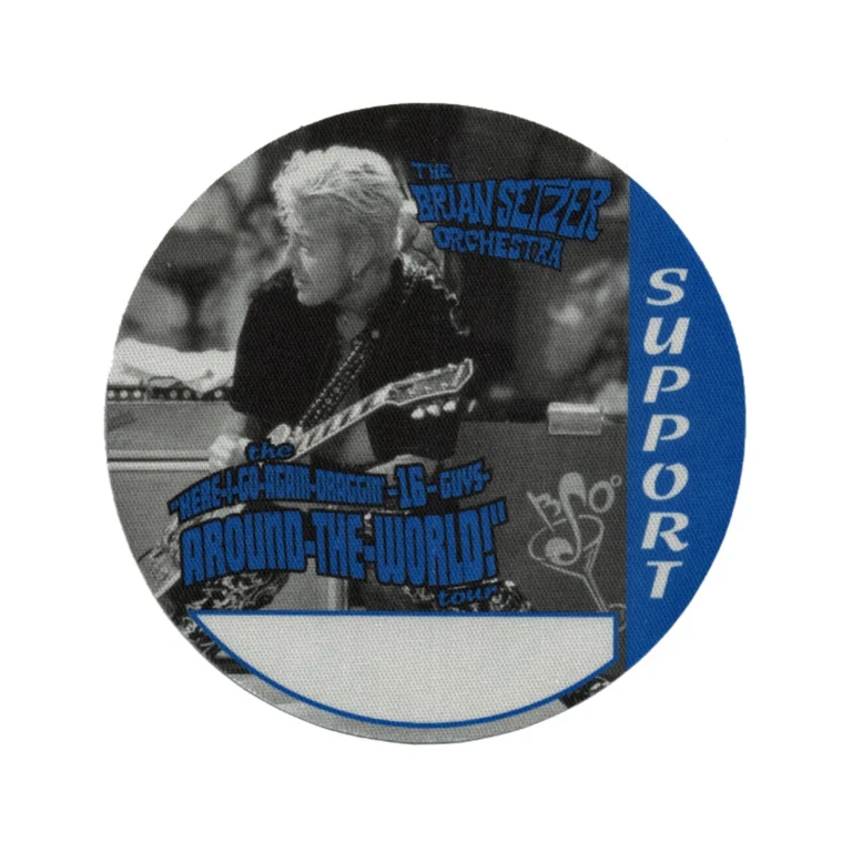 Brian Setzer 2000 Vavoom! Concert Tour Support Backstage Pass