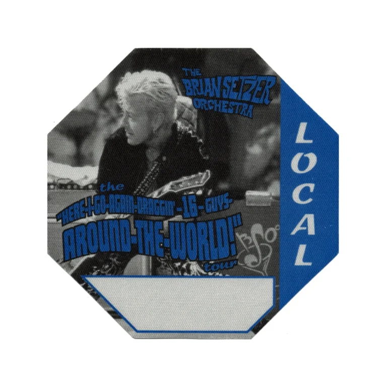Brian Setzer 2000 Vavoom! Concert Tour Local Backstage Pass
